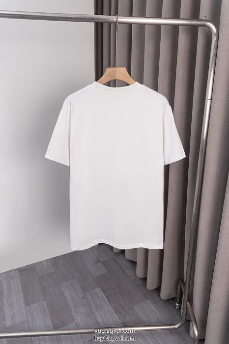 LOEWEスーパー ブランド コピー25ss 異素材お買得セール半袖Tシャツ_0_2