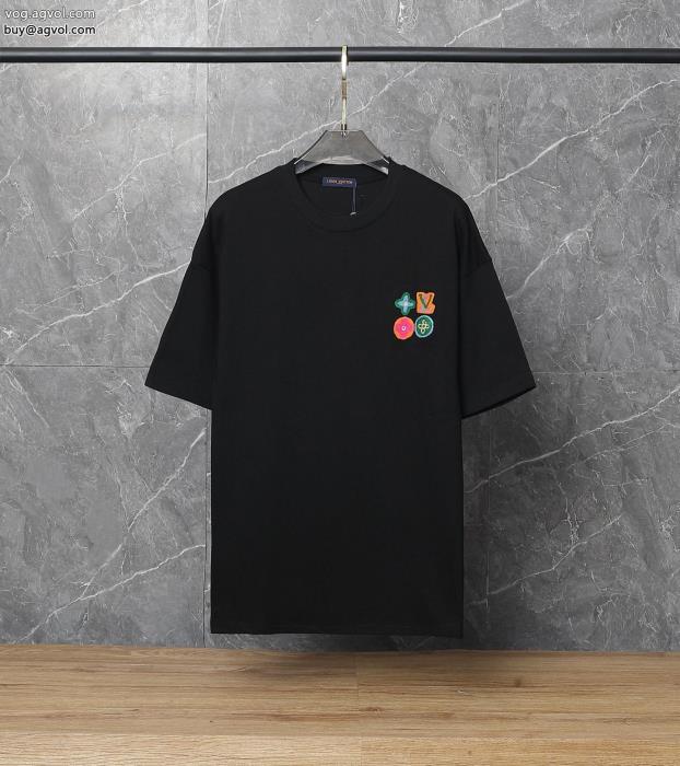 LOUIS VUITTON透け感優しいお洒落さんの愛用率が高いブランド コピー 専門半袖Tシャツ_0_2