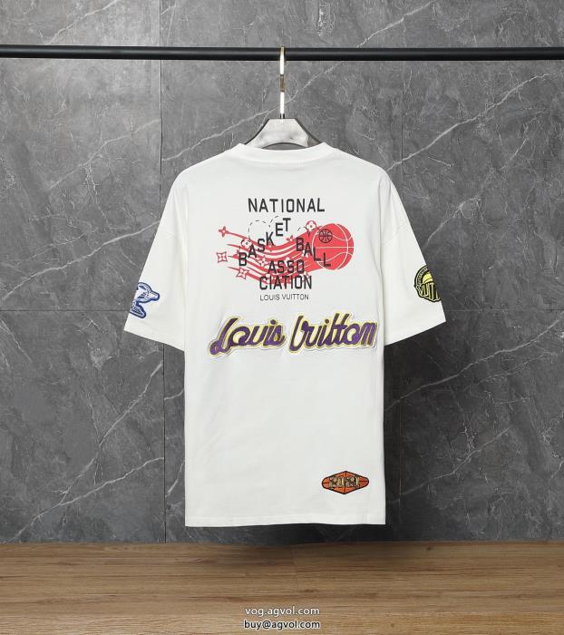 偽物 ブランド 激安LOUIS VUITTON半袖Tシャツ人気商品リラックスした雰囲気に_0_1