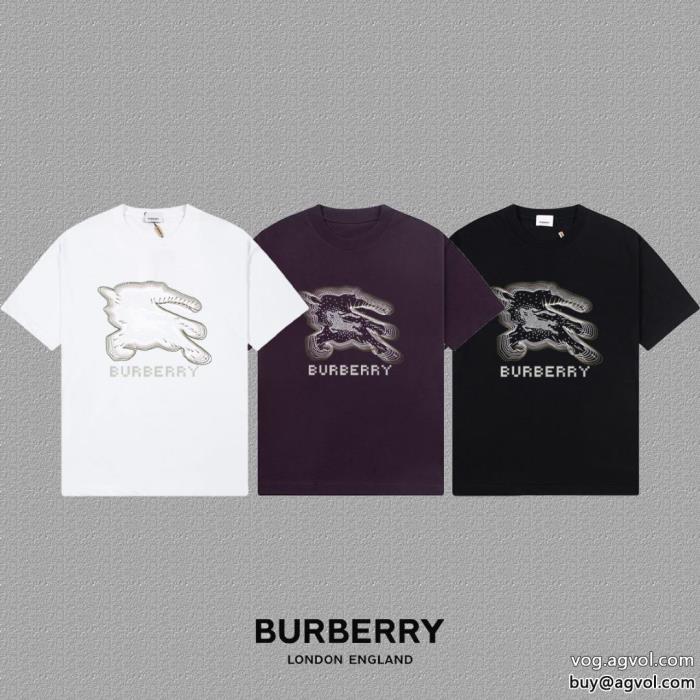大人気オリジナル定番人気　薄手柔らかBURBERRYコピー ブランド 通販 安心半袖Tシャツ_0_4