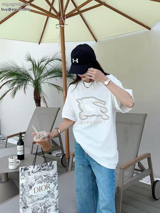大人気オリジナル定番人気　薄手柔らかBURBERRYコピー ブランド 通販 安心半袖Tシャツ_0_5