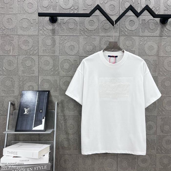 コピー 商品 販売独特の存在感著名人愛用ルイ ヴィトン半袖Tシャツ_0_4