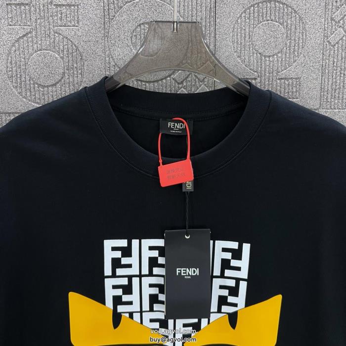 FENDIブランド コピー 激安高級感が好評ですロゴが素敵半袖Tシャツ_0_0