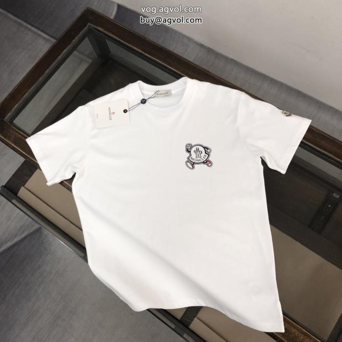 MONCLERブランド コピー 激安半袖Tシャツ限定版プリントカジュアルの定番_0_2