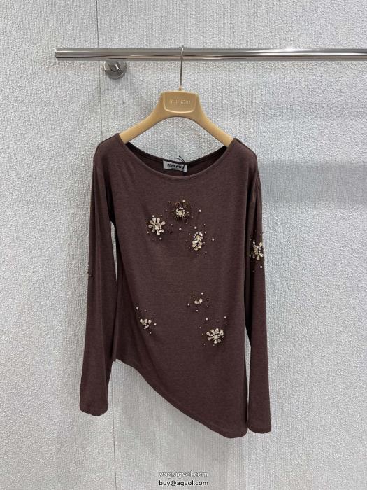 ブランド スーパー コピー 通販長袖TシャツMIUMIU完売必須　限定SALE注目夏新作_0_1