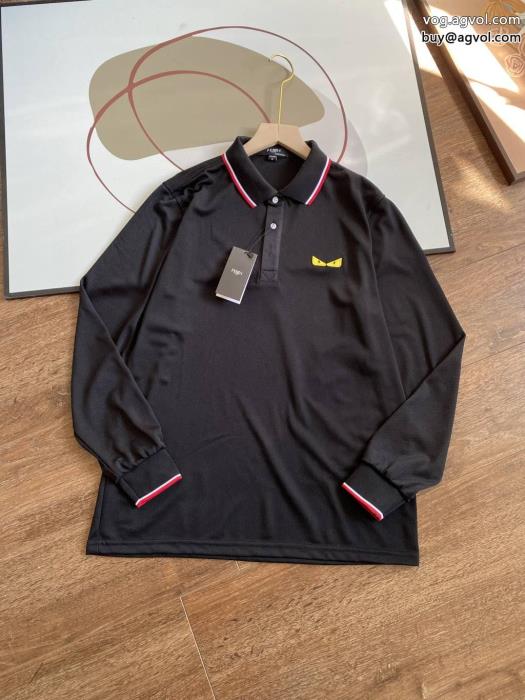 FENDI長袖PoloTシャツブランド フェイク新色入荷即完売_0_2