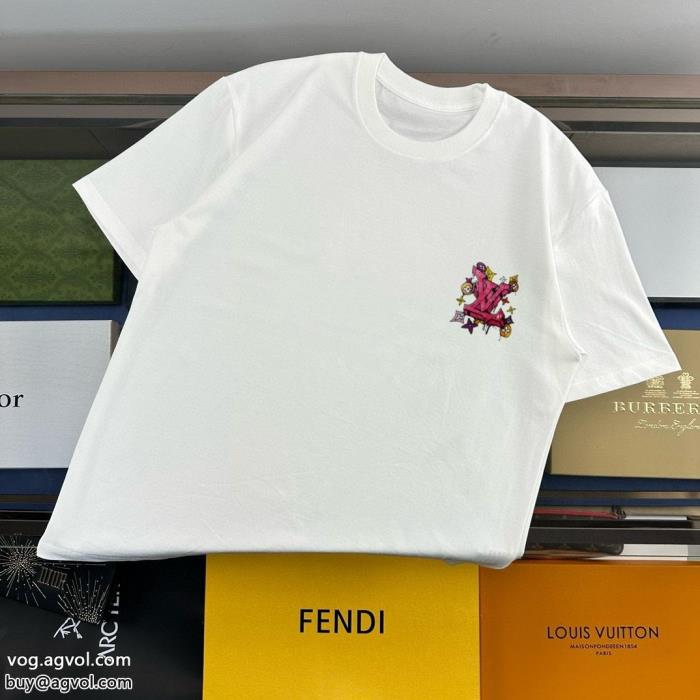 ブランド 偽物 通販半袖TシャツLOUIS VUITTONゆったりシルエット透け感の持つ涼しげな印象_0_3