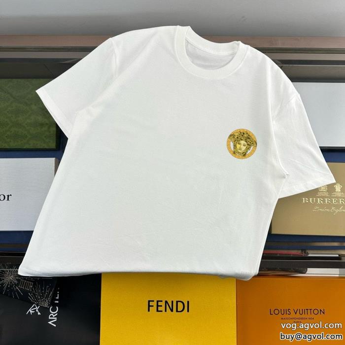 ヴェルサーチストリートを感じさせる風合いが魅力激安 通販 専門半袖Tシャツ_0_1