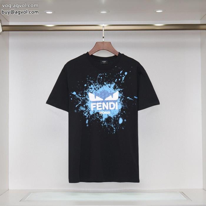 新作セール価格で最新商品即完売必至ブランド コピー s 級FENDI半袖Tシャツ_0_4