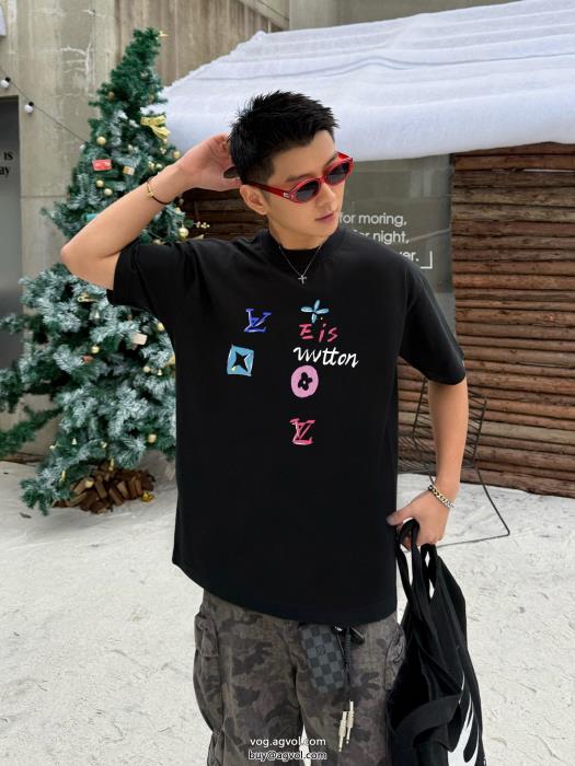 LOUIS VUITTON大人感漂う2025新作注目新ブランドブランド フェイク半袖Tシャツ_0_3