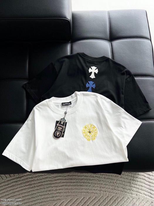 ブランド コピー s 級CHROME HEARTS完売必須必需品半袖Tシャツ_0_3