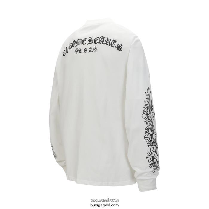 長袖Tシャツブランド コピー 販売最安に挑戦大人っぽいデザインCHROME HEARTS_0_0