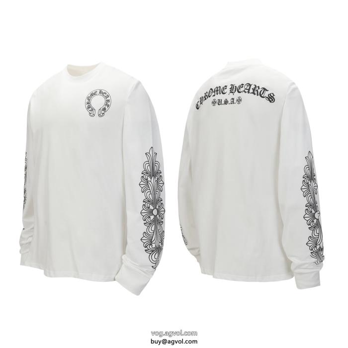 長袖Tシャツブランド コピー 販売最安に挑戦大人っぽいデザインCHROME HEARTS_0_2