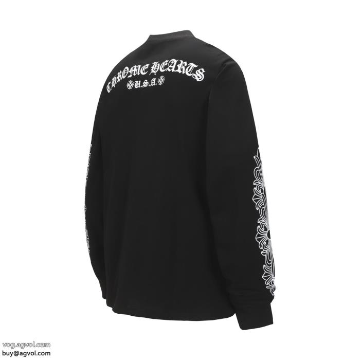 長袖Tシャツブランド コピー 販売最安に挑戦大人っぽいデザインCHROME HEARTS_0_3
