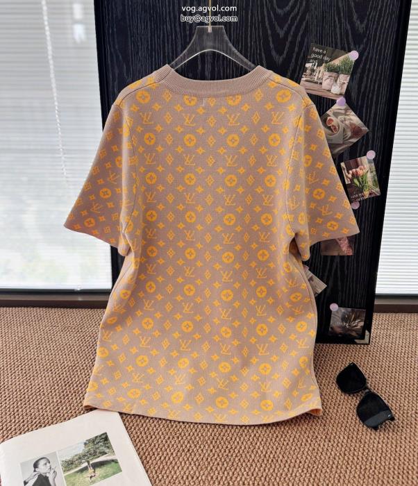2025用爽やかな色合いスーパー コピー 通販LOUIS VUITTON半袖Tシャツ_0_1