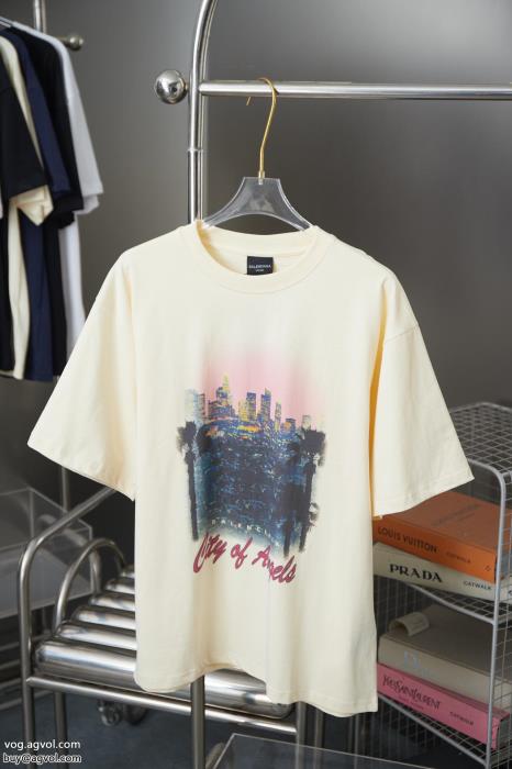 balenciaga優れもの限定版プリント激安 通販 ブランド半袖Tシャツ_0_1