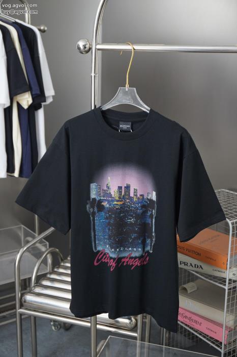 balenciaga優れもの限定版プリント激安 通販 ブランド半袖Tシャツ_0_2