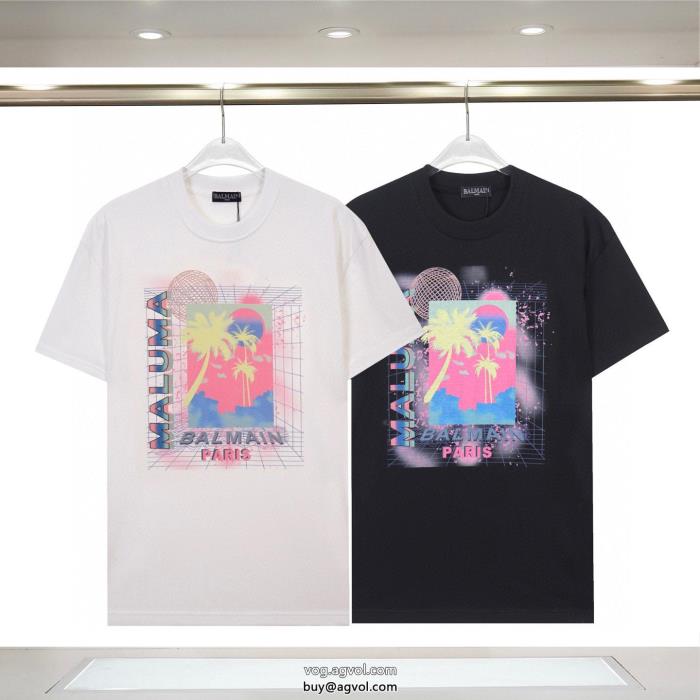 BALMAIN半袖Tシャツブランド 激安今年の2025先行販売新作モード感の高い_0_2