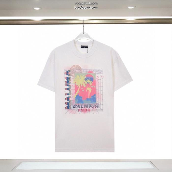 BALMAIN半袖Tシャツブランド 激安今年の2025先行販売新作モード感の高い_0_3