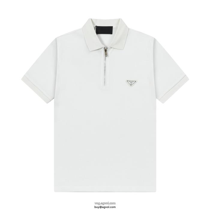 大人気商品希少なアイテム半袖poloTシャツ偽 ブランド 販売PRADA_0_3