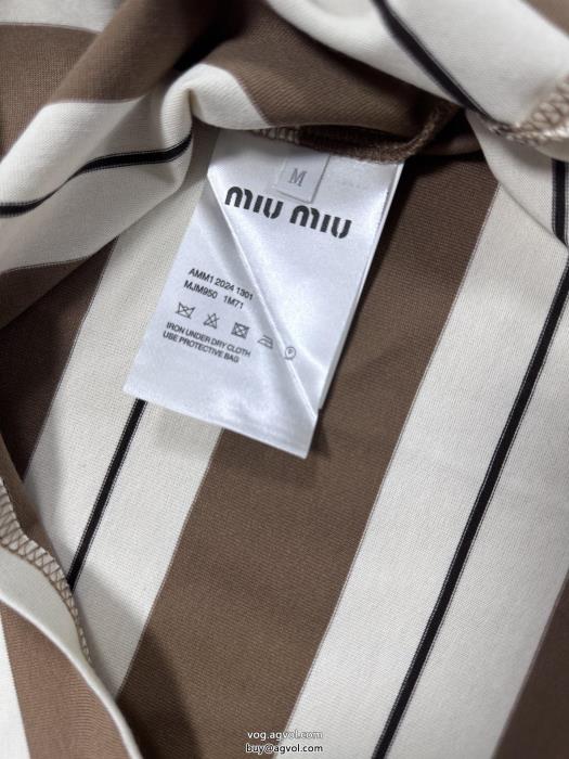 MIUMIU激安 ブランド使い勝手の良いトレンド人気上昇中長袖POLOTシャツ_1_0