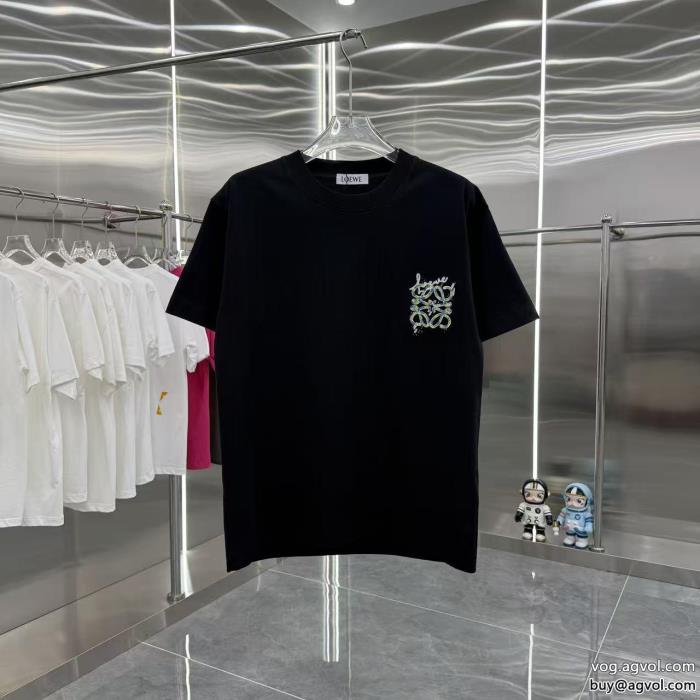 LOEWEブランド コピー 着払いきれいめな印象激安大低価半袖Tシャツ_0_2