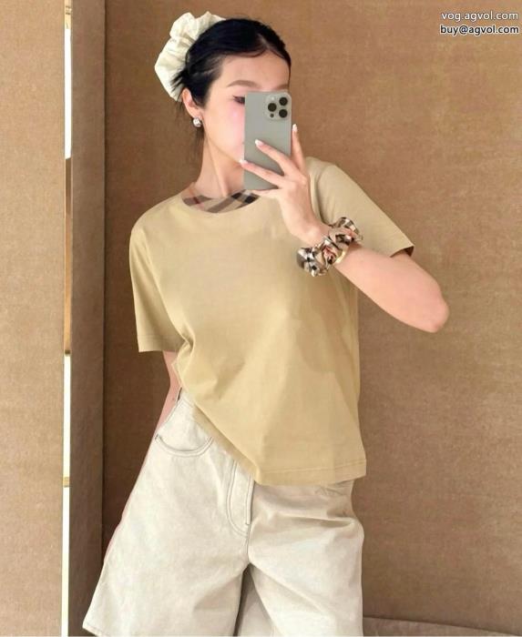 雑誌にも人気掲載アイテム大人着用可バーバリー半袖Tシャツコピー 通販_0_1