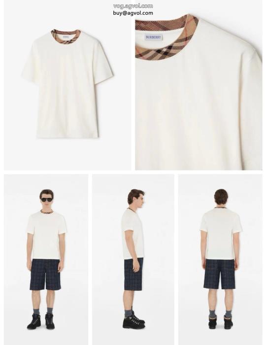 雑誌にも人気掲載アイテム大人着用可バーバリー半袖Tシャツコピー 通販_0_4
