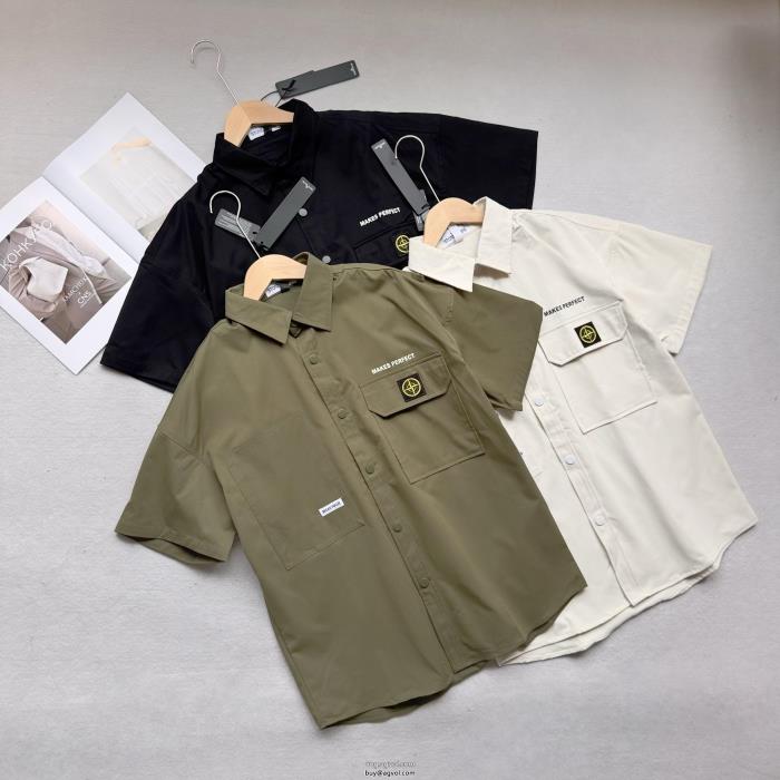 Stone Island偽物 ブランド 激安セール価格でお得通気性と吸汗性に優れ半袖シャツ_0_3