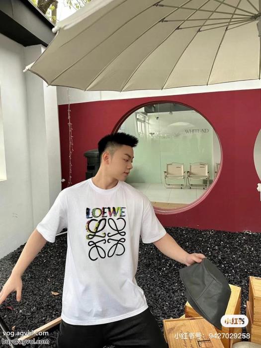 2025のトレンドアイテム高品質素材半袖TシャツLOEWEブランド 品 スーパー コピー_0_3
