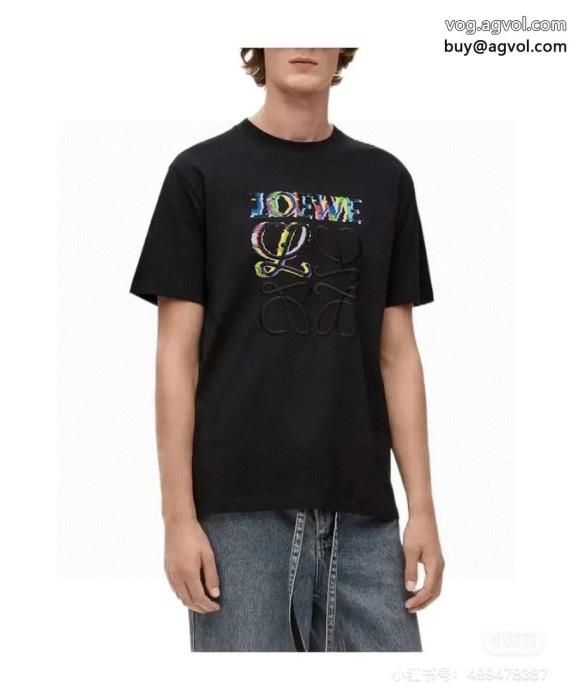 2025のトレンドアイテム高品質素材半袖TシャツLOEWEブランド 品 スーパー コピー_0_4