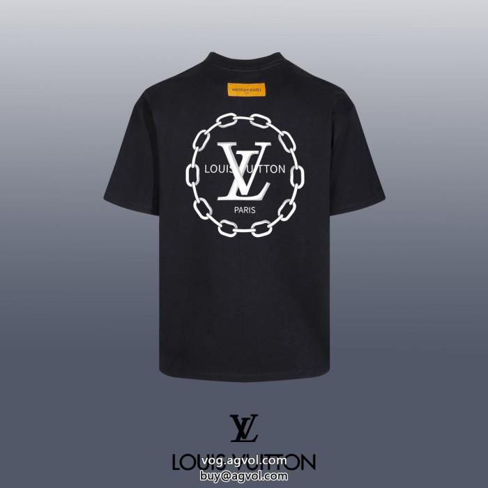 最新で完売確実夏のフレッシュな気分に半袖TシャツLOUIS VUITTON偽 ブランド_0_1