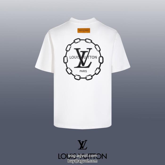最新で完売確実夏のフレッシュな気分に半袖TシャツLOUIS VUITTON偽 ブランド_0_2