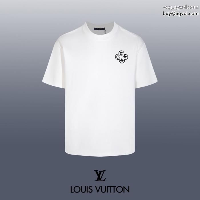 最新で完売確実夏のフレッシュな気分に半袖TシャツLOUIS VUITTON偽 ブランド_0_3