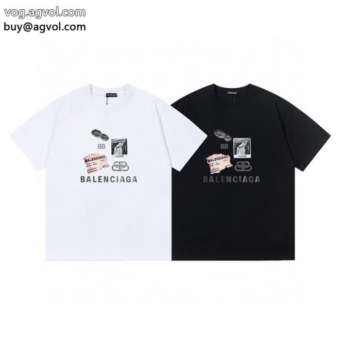 キュートな印象最新とても可愛いブランド 偽物 激安 通販balenciaga半袖Tシャツ_0_1