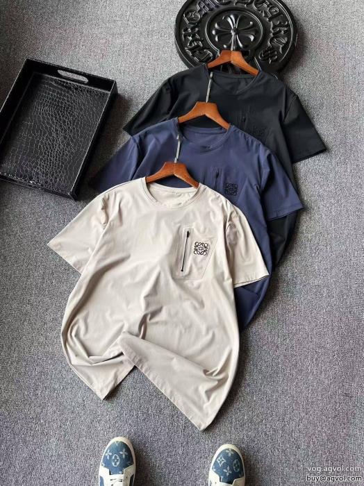 偽 ブランド ギフト最適期間限定SS25注目スタイルLOEWE半袖Tシャツ_0_2