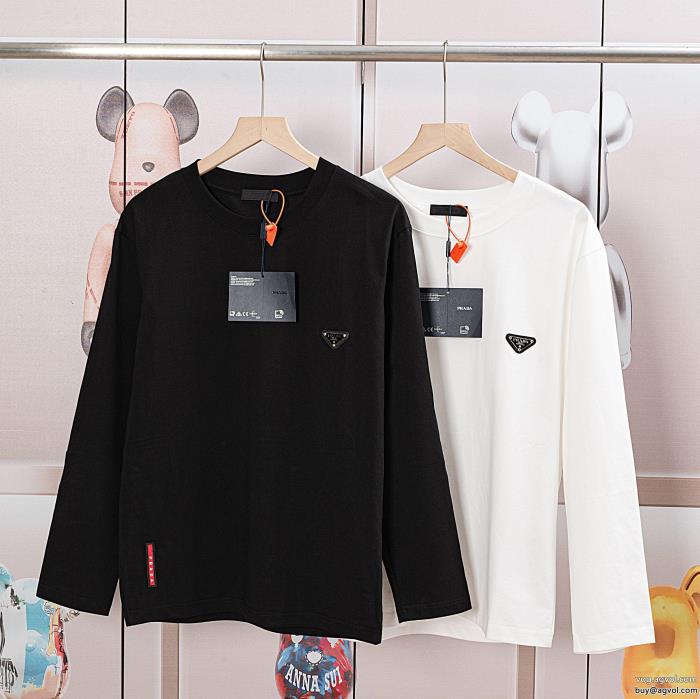 激安 ブランド 通販PRADA2025の大人コーデ日本未入荷長袖Tシャツ_0_1