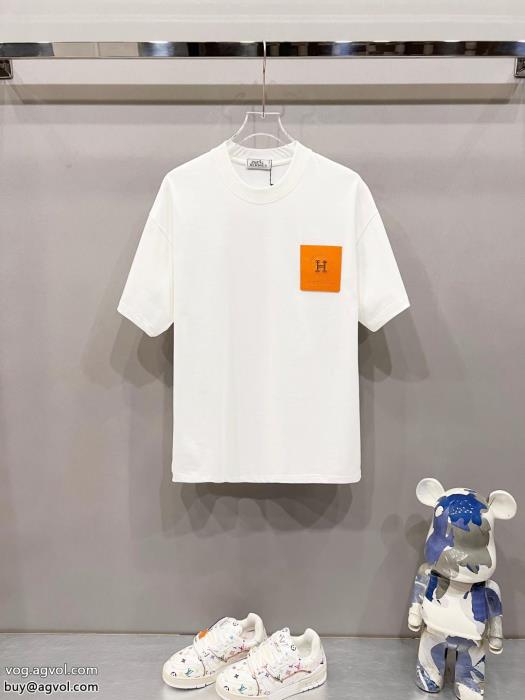 新着2025セール視線を集めてブランド コピー 通販半袖TシャツHERMES_0_4