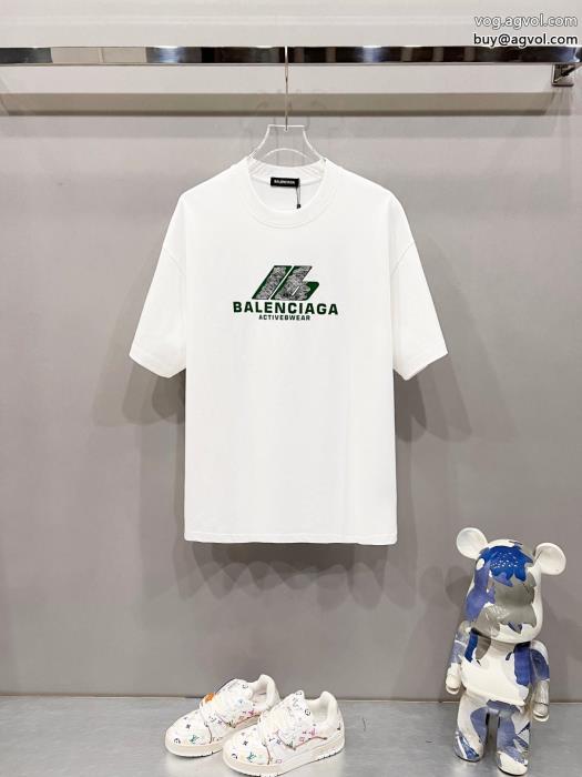 ブランド コピー 専門着回し力抜群のシンプルお洒落上級者balenciaga半袖Tシャツ_0_4