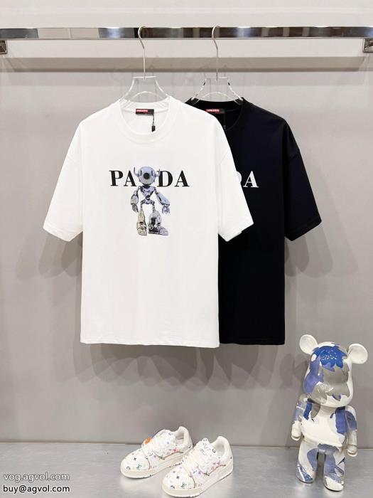 半袖Tシャツ自分へのご褒美今年大人気ブランド コピー 品PRADA_0_1