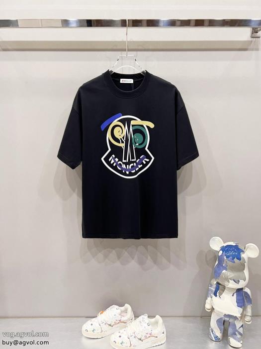 2025年夏 オススメ新作涼しげに演出MONCLERコピー 商品 ブランド半袖Tシャツ_0_2