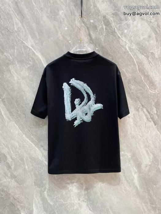 オフィスファッション2025新作新品偽 ブランドDIOR半袖Tシャツ_0_3