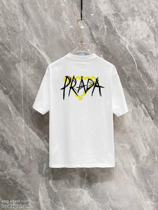 激安 ブランド 通販2025新作も続々登場!安定感があり半袖Tシャツプラダ_0_2