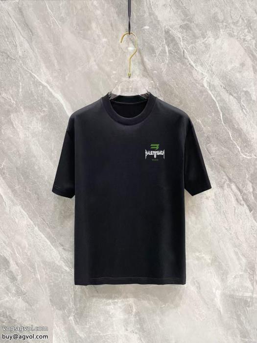 涼しげに演出ゆったりシルエット半袖Tシャツbalenciaga偽物 通販 _0_0