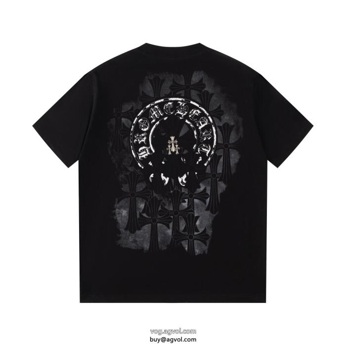 在庫希少魅力的な今年らしい半袖Tシャツ偽 ブランド CHROME HEARTS_0_6