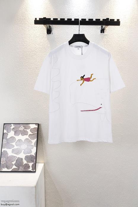 ロエベ今季新作 セール日本未入荷カラー半袖Tシャツ激安 通販 専門_0_3