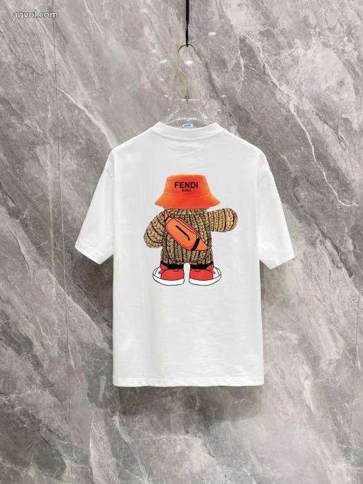 FENDI限定特大セール必需品半袖Tシャツ偽物 ブランド_0_3