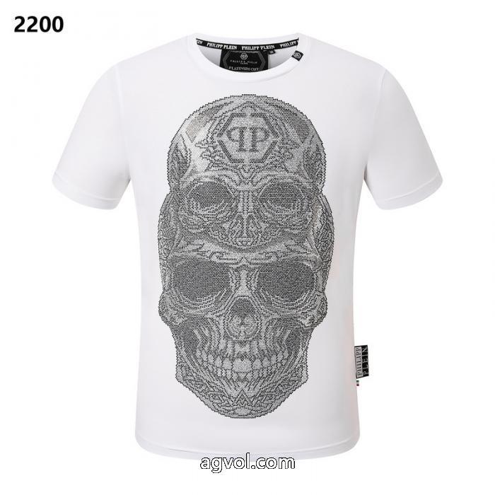 ブランド 偽物 激安 通販冬の最新ファッション即完売半袖Tシャツフィリッププレイン_0_4