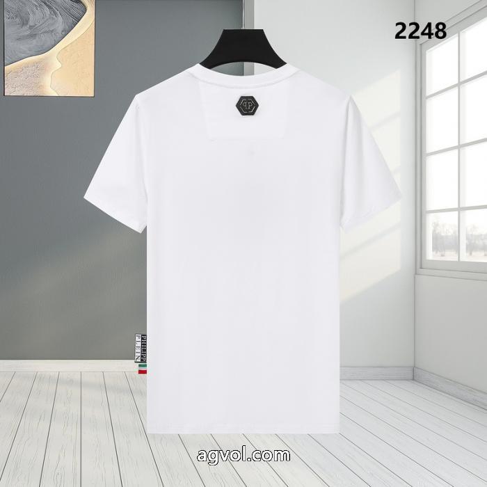 最前線2025素敵なデザイン激安 ブランドフィリッププレイン半袖Tシャツ_0_2
