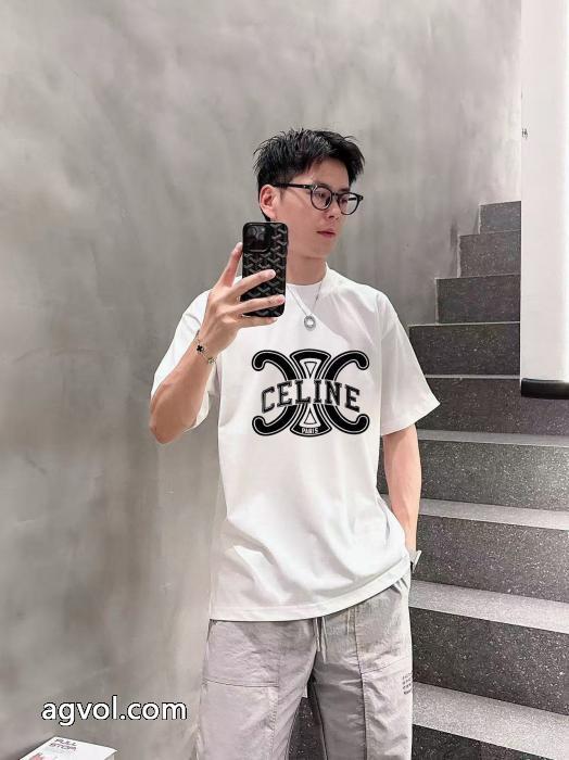 ロゴが素敵人気新商品セリーヌ半袖Tシャツブランド コピー 販売 _0_2